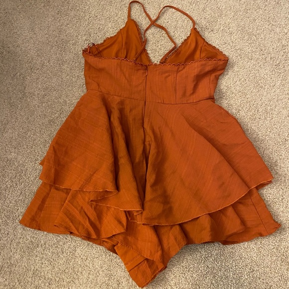 Burnt Orange Romper - Picture 2 of 3